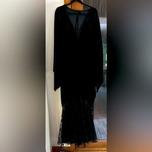 Black Morticia Addams Costume Dress: Torrid Size 2/20W equivalent